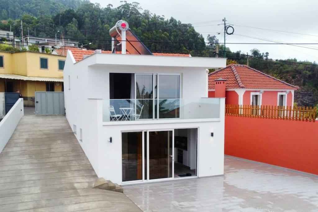 Brand New Private Modern Apartment With Patio And Sea View Calheta  Bagian luar foto