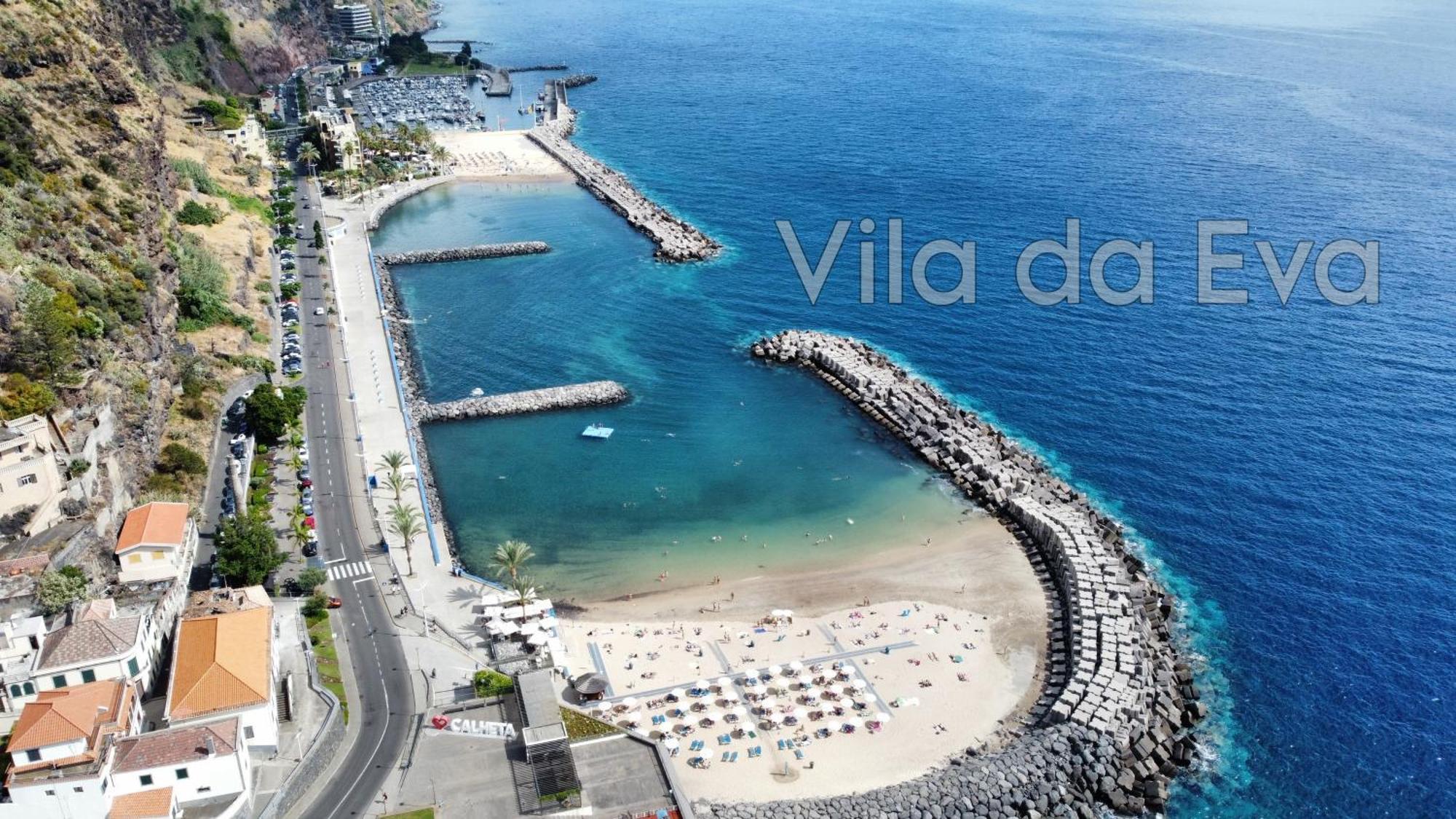 Brand New Private Modern Apartment With Patio And Sea View Calheta  Bagian luar foto